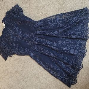 Francesca's Navy Lace dress